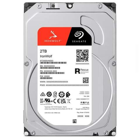 Seagate IronWolf ST2000VN003 2TB 3.5" SATA3 5400 RPM 256MB NAS Hard Disk