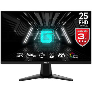MSI G255F 24.5" Full HD 1920x1080 Rapid IPS 180Hz 1ms FreeSync Monitör