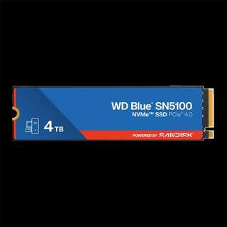 Sandisk WD Blue SN5100 WDS400T5B0E 4TB PCIe 4.0 NVMe M.2 SSD 6900MB/s 6700MB/s