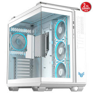 ASUS TUF GAMING GT502 HORIZON 90DC0093-B19010 Beyaz ATX Mikro ATX Mini ITX 4 ARGB Fanlı Kasa