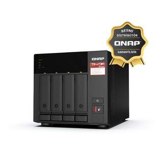 QNAP TS-473A TS-473A-8G AMD Ryzen Embedded V1500B 8GB DDR4 4 Yuvalı Tower NAS