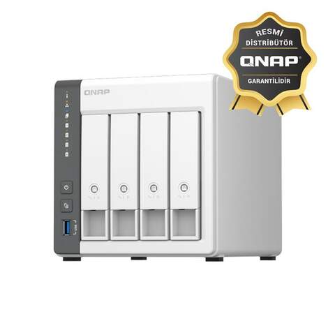 QNAP TS-433-4GB ARM Cortex-A55 2.0GHz 4GB 4 Yuvalı Tower NAS Depolama Cihazı