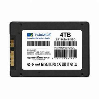 Twinmos TM4000GH2UGL 4TB 2.5" SATA3 580/550MB/s 3D NAND SSD