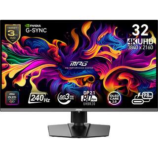 MSI MPG 322URX QD-OLED 31.5" 3840x2160 UHD 240Hz 0.03ms Gaming Monitör