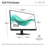 HP Series 3 Pro 324ph 23.8" FHD 1920x1080 100Hz IPS 5ms HDMI DP VGA Hoparlörlü Monitör - görsel 5