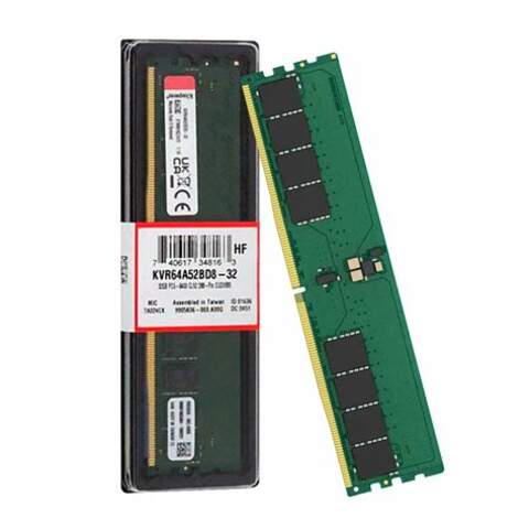 Kingston ValueRAM KVR64A52BD8-32 32GB DDR5 6400MT/s CL52 CUDIMM Non-ECC Bellek