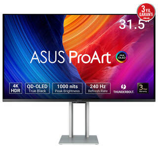 ASUS ProArt PA32UCDM 90LM03HE-B01K70 OLED 3840x2160 Thunderbolt HDMI USB Monitör