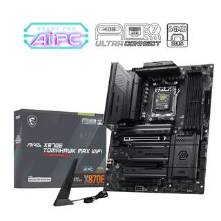 MSI MAG X870E TOMAHAWK MAX WIFI AM5 DDR5 8400MHz(OC) 4x M.2 WiFi 7 ATX Anakart
