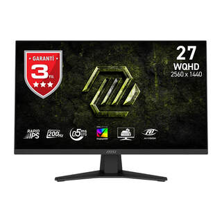 MSI MAG 274QF E20 27" WQHD 2560x1440 Rapid IPS 200Hz 0.5ms Adaptive-Sync Gaming Monitör