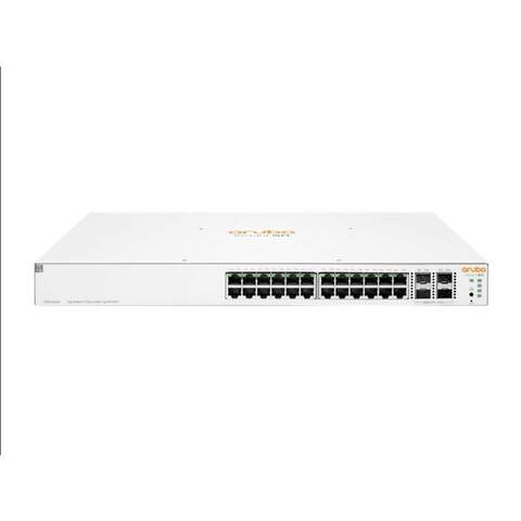 HPE Aruba ION 1930 24 Port Gigabit 4x10GB SFP+ Uplink 195W PoE Yönetilebilir Rackmount Switch