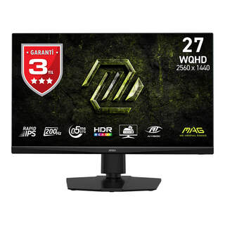 MSI MAG 272QPF E20 27" WQHD 2560x1440 Rapid IPS 200Hz 0.5ms FreeSync Premium Gaming Monitör