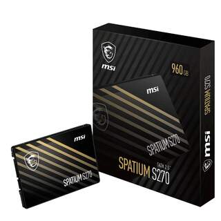 MSI SSD SPATIUM S270 SATA 2.5 960GB 500MB/s Okuma 450MB/s Yazma
