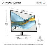 HP Series 5 Pro 524pn 24" WUXGA 1920x1200 100Hz IPS 5ms HDMI DP USB Pivot Monitör - görsel 5