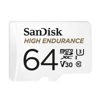 SANDISK High Endurance SDSQQNR-064G-GN6IA 64GB microSDXC UHS-I U3 V30 Hafıza Kartı + SD Adaptör