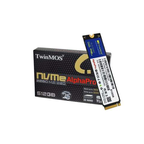 Twinmos AlphaPro NVMe512GB2280AP 512GB M.2 2280 PCIe NVMe 3600/3250 MB/s SSD