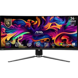 MSI MAG 341CQP QD-OLED 34" 3440x1440 UWQHD 21:9 Kavisli Oyuncu Monitörü