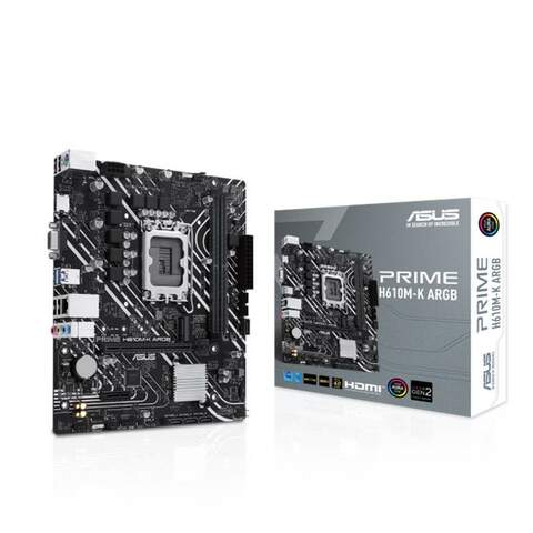 ASUS PRIME H610M-K ARGB DDR5 LGA1700 Intel H610 Micro ATX Anakart