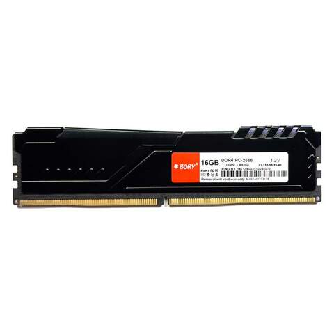 Bory Soğutuculu Kutulu Masaüstü Bellek BRY16GB2666DT 16GB DDR4 2666MHz CL19 1.2V