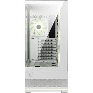 MSI MAG PANO 110R PZ WHITE Temperli Cam 4x120mm ARGB Fan ATX Beyaz Panoramik Gaming Bilgisayar Kasası