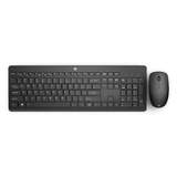 HP 230 Kablosuz Klavye Mouse Set Q İngilizce USB Siyah - görsel 2