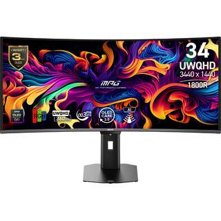 MSI MPG 341CQR QD-OLED X36 34" 3440x1440 UWQHD 360Hz 0.03ms 1800R Curve Gaming Monitör