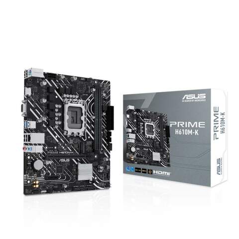 ASUS PRIME H610M-K Intel H610 DDR5 5600MHz LGA1700 M.2 HDMI VGA Micro ATX Anakart
