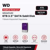 WESTERN DIGITAL WD Purple 7X24 6TB 3.5" SATA III 5400 RPM HDD - görsel 2