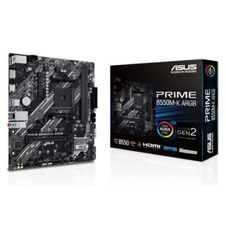 ASUS PRIME B550M-K ARGB DDR4 5100MHz 2xM.2 HDMI DP USB 3.2 mATX AM4 Anakart