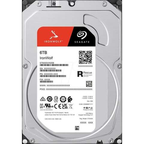 Seagate IronWolf ST6000VN006 6TB 3.5" SATA3 5400RPM 256MB NAS Hard Disk