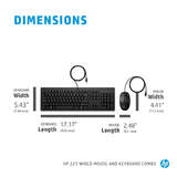 HP 225 Türkçe Kablolu Siyah Klavye Mouse Set - görsel 3