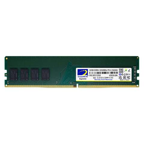 Twinmos MDD432GB3200DWO 32GB DDR4 3200MHz CL22 Masaüstü Bellek